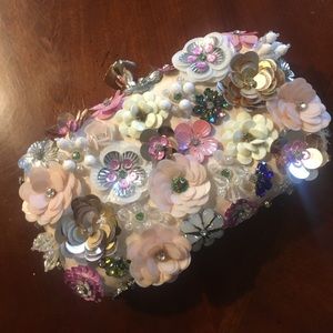 Lovely beaded evening bag purse